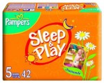 Подгузники, Pampers (Памперс) 11-25 кг р. 5 №42 слип энд плей джуниор