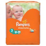 Подгузники, Pampers (Памперс) 4-9 кг р. 3 №100 слип энд плей миди