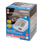 Тонометр автоматический, Omron (Омрон) M3 Expert арт. HEM-7132-ALRU М3 Эксперт на плечо с адаптером c универсальной веерообразной манжетой нового поколения Easy Cuff (HEM-RML31-E) 22-42 см память до 60 измерений