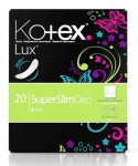 Прокладки женские ежедневные, Kotex (Котекс) №20 суперслим део люкс